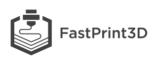 Logo Fast print 3D gris